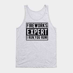 Fireworks Expert fourth of july Tank Top